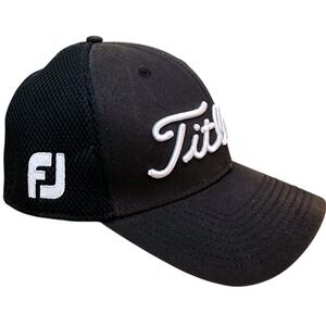Titleist Golf Hat Footjoy FJ Pro V1 Men's Size Small-Medium Fitted Cap Mesh